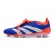 Botas Adidas Predator Elite Foldover Tongue FG Azul Lúcido Ftwr Blanco Rojo Solar
