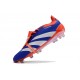 Botas Adidas Predator Elite Foldover Tongue FG Azul Lúcido Ftwr Blanco Rojo Solar