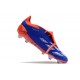 Botas Adidas Predator Elite Foldover Tongue FG Azul Lúcido Ftwr Blanco Rojo Solar