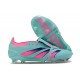 Botas Adidas Predator Elite Foldover Tongue FG Casi Azul Rosa Lúcido