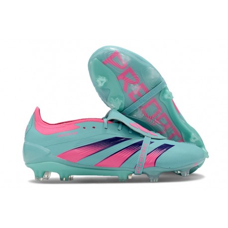 Botas Adidas Predator Elite Foldover Tongue FG Casi Azul Rosa Lúcido