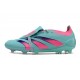 Botas Adidas Predator Elite Foldover Tongue FG Casi Azul Rosa Lúcido