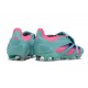Botas Adidas Predator Elite Foldover Tongue FG Casi Azul Rosa Lúcido