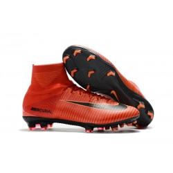 Nuevo Botas de fútbol Nike Mercurial Superfly 5 FG Rojo Negro