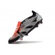 Botas Adidas Predator Elite Foldover Tongue FG Negro Gris Rojo
