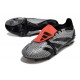 Botas Adidas Predator Elite Foldover Tongue FG Negro Gris Rojo