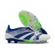 Botas Adidas Predator Elite Foldover Tongue FG Blanco Azul Verde