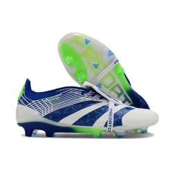 Botas Adidas Predator Elite Foldover Tongue FG Blanco Azul Verde