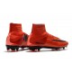 Nuevo Botas de fútbol Nike Mercurial Superfly 5 FG Rojo Negro