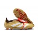 Botas Adidas Predator Elite Foldover Tongue FG Dorado Blanco Rojo