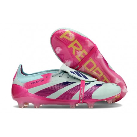 Botas Adidas Predator Elite Foldover Tongue FG Casi Azul Rosa