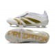 Botas Adidas Predator Elite Foldover Tongue FG Ftwr Blanco Dorado Met