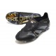 Botas Adidas Predator Elite Foldover Tongue FG Negro Carbón Dorado Met