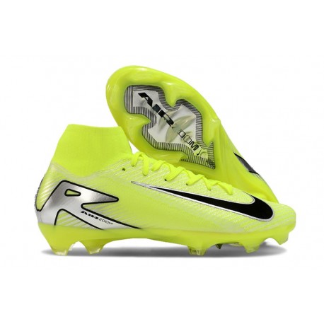 Botas Nike Mercurial Superfly 10 Elite FG Volt Negro Plata
