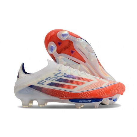 adidas F50 + Elite FG Ftwr Blanco Rojo Azul Lúcido
