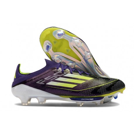 adidas F50 + Elite FG Morado Unity Blanco Limón Lúcido