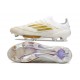 adidas F50 + Elite FG Ftwr Blanco Dorado Met