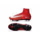 Baratas Botas de fútbol Nike Mercurial Superfly V FG Rojo Blanco Negro