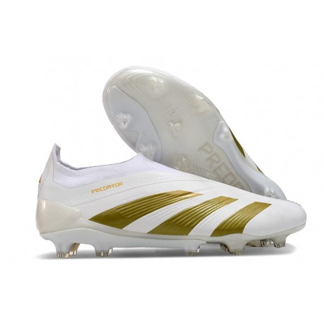 adidas Botas Futbol Predator Elite LL FG Blanco Dorado