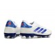 Bota adidas Copa Pure 2 Elite+ FG Piel Ftwr Blanco Azul Lúcido Rojo