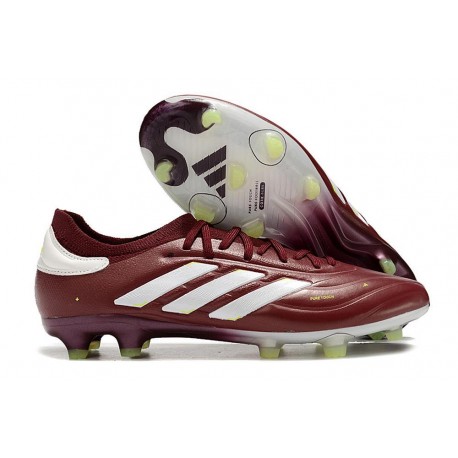 Bota adidas Copa Pure 2 Elite+ FG Sombra Rojo Blanco Team Amarillo Solar