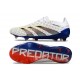Adidas 2024 Predator Elite FG Blanco Gris Azul Rojo