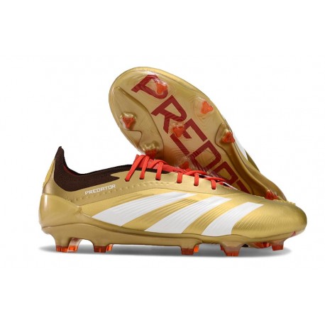 Adidas 2024 Predator Elite FG Dorado Blanco Rojo