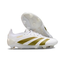 Adidas 2024 Predator Elite FG Blanco Dorado