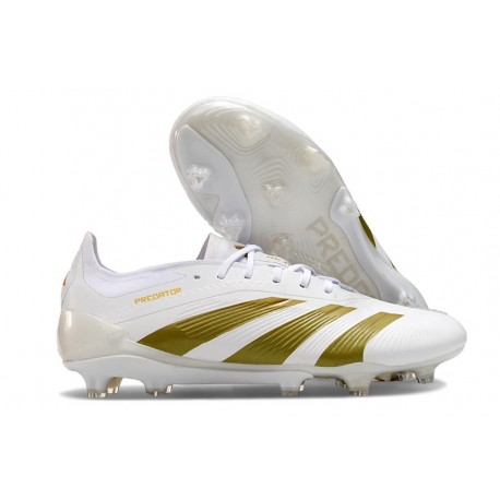 Adidas 2024 Predator Elite FG Blanco Dorado
