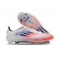 adidas F50 Elite FG Bota Blanco Rojo Solar Azul Lúcido