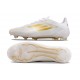 adidas F50 Elite FG Bota Ftwr Blanco Dorado Met