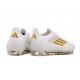 adidas F50 Elite FG Bota Ftwr Blanco Dorado Met