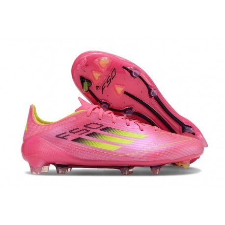 adidas F50 Elite FG Bota Rosa Amarillo