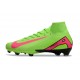 Nike Zoom Mercurial Superfly X Elite FG Verde Rosa Nero