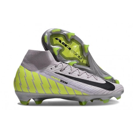 Nike Zoom Mercurial Superfly X Elite FG Gris Amarillo Negro