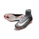 Baratas Botas de fútbol Nike Mercurial Superfly V FG Negro Gris Blanco