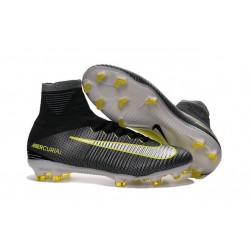 Botas de fútbol Nike Mercurial Superfly V FG CR7 Negro Plateado Volt