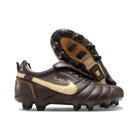 Bota de Futbol Nike Tiempo Legend 10 Elite FG Marrón Oro