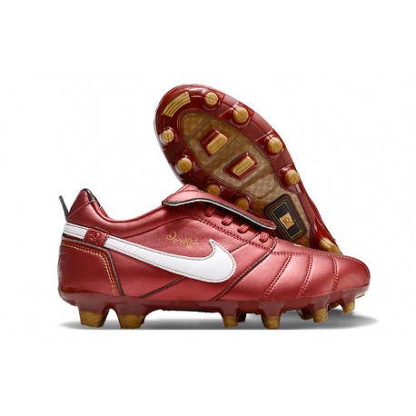 Bota de Futbol Nike Tiempo Legend 10 Elite FG Rojo Blanco