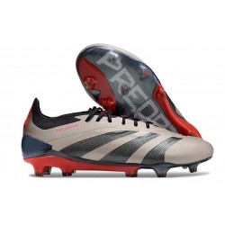 Adidas 2024 Predator Elite FG Platino Met Aurora Negro Carbón