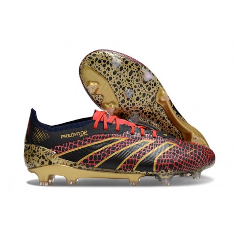 Adidas 2024 Predator Elite FG Rojo Oro Negro