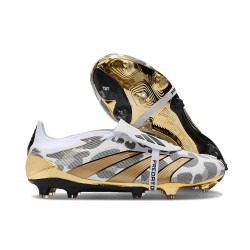 Botas Adidas Predator Elite Foldover Tongue FG Blanco Oro Gris