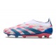 adidas Botas Futbol Predator Elite LL FG Ftwr Blanco Solar Azul Solar Rosa