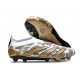 adidas Botas Futbol Predator Elite LL FG Sin Cordones FG Blanco Oro Gris