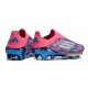Botas de Futbol adidas F50 + LL FG Solar Azul Ftwr Blanco Solar Rosa