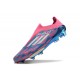 Botas de Futbol adidas F50 + LL FG Solar Azul Ftwr Blanco Solar Rosa