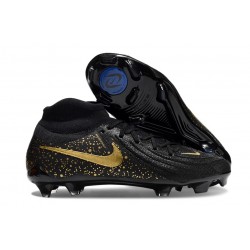Botas Nike Phantom Luna II Elite FG Negro Mtlc Dorado Moneda