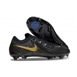 Zapatillas Nike Phantom Luna 2 Elite FG L Negro Mtlc Dorado Moneda