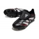 Adidas Predator 25 Elite Tongue FG Negro Gris Four Rojo Lúcido