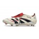 Adidas Predator 25 Elite Tongue FG Blanco Off Negro Rubí Puro